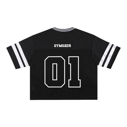 Varsity Taped Mesh Boxy T-Shirt