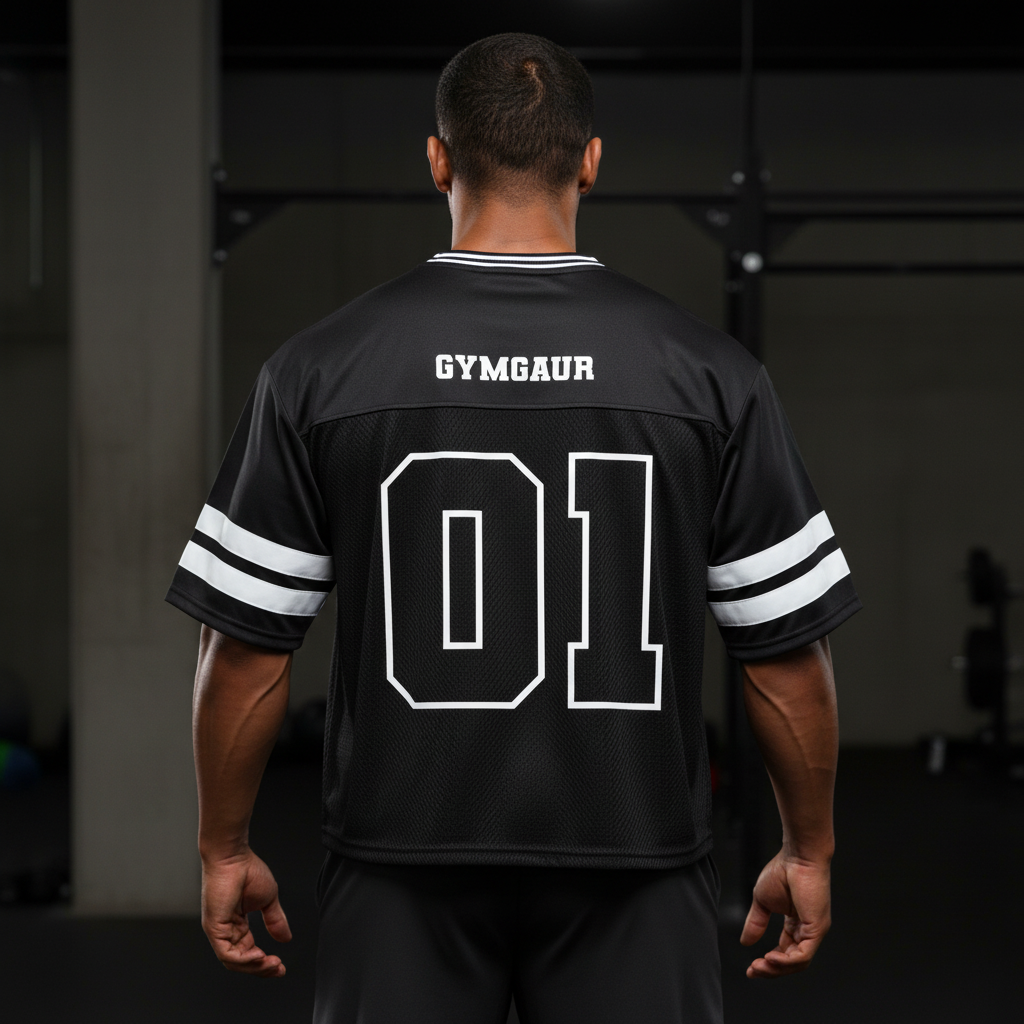 Varsity Taped Mesh Boxy T-Shirt