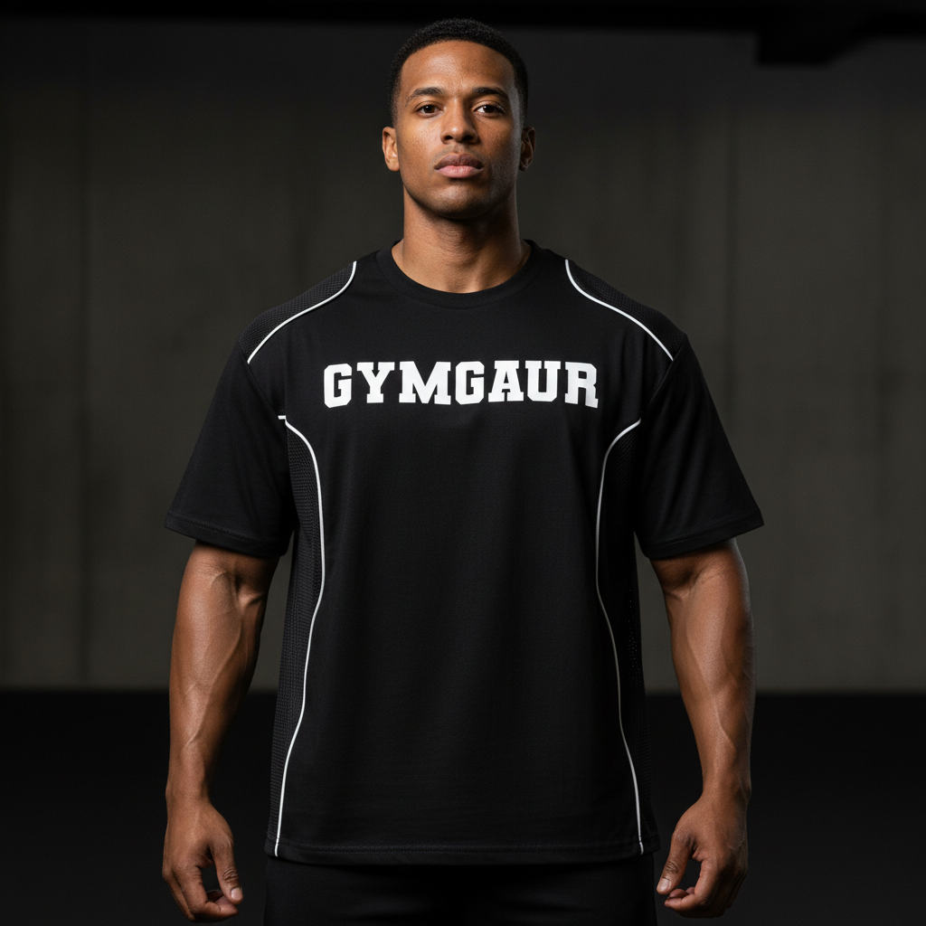 Varsity Contrast Piped Panel T-Shirt