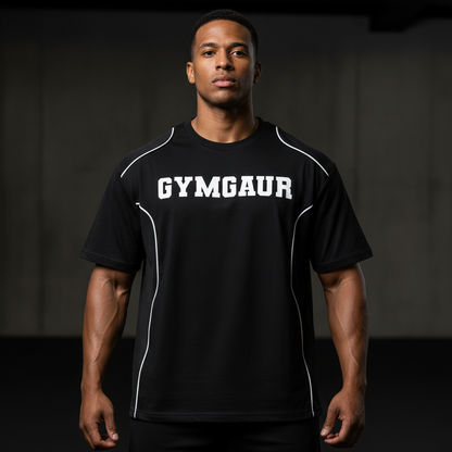 Varsity Contrast Piped Panel T-Shirt