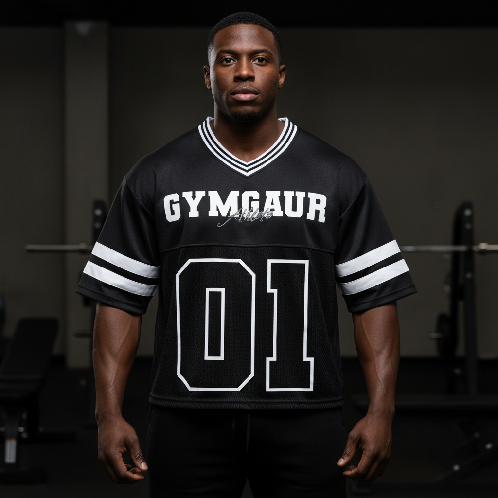 Varsity Taped Mesh Boxy T-Shirt