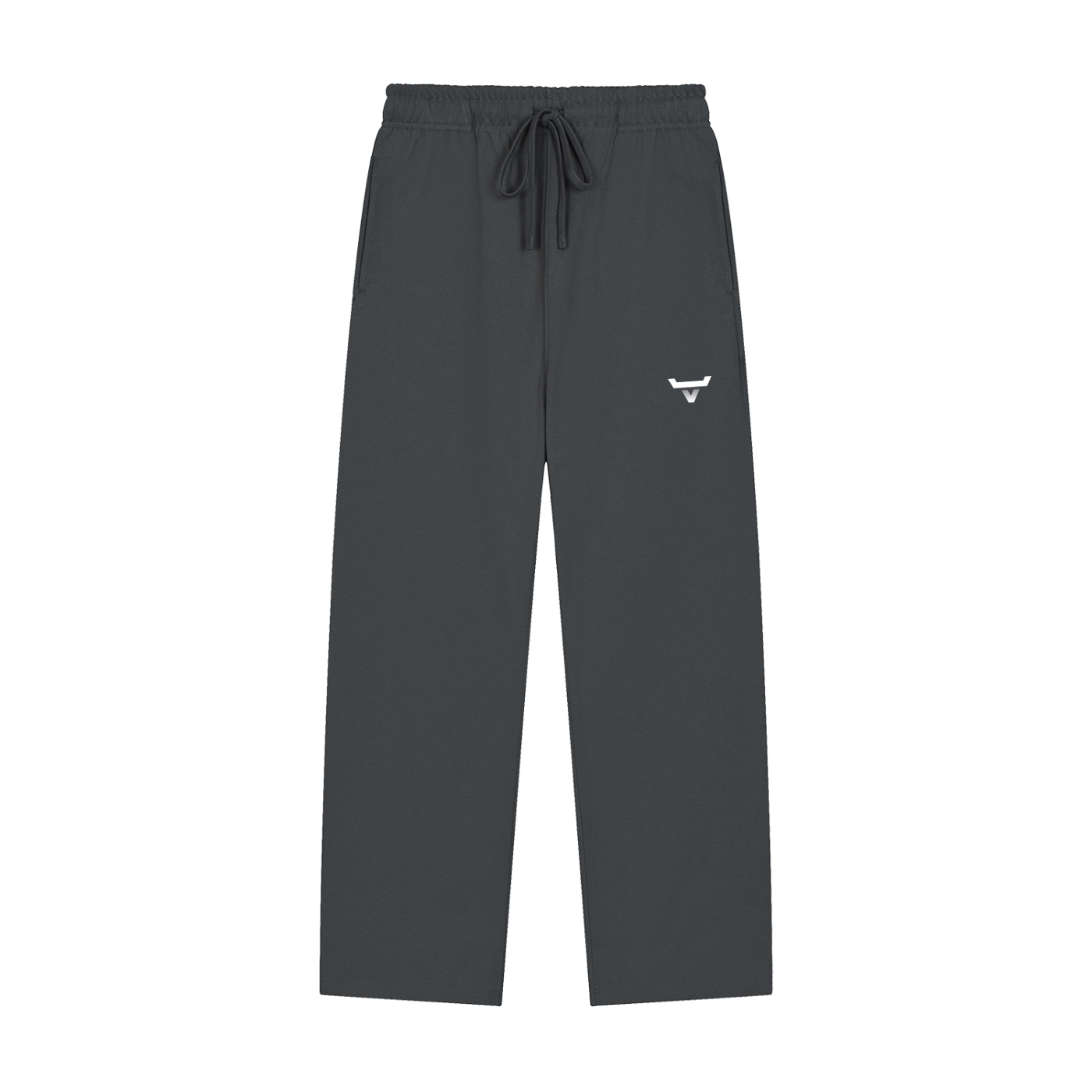 Solid Color Straight-Leg Sweatpants