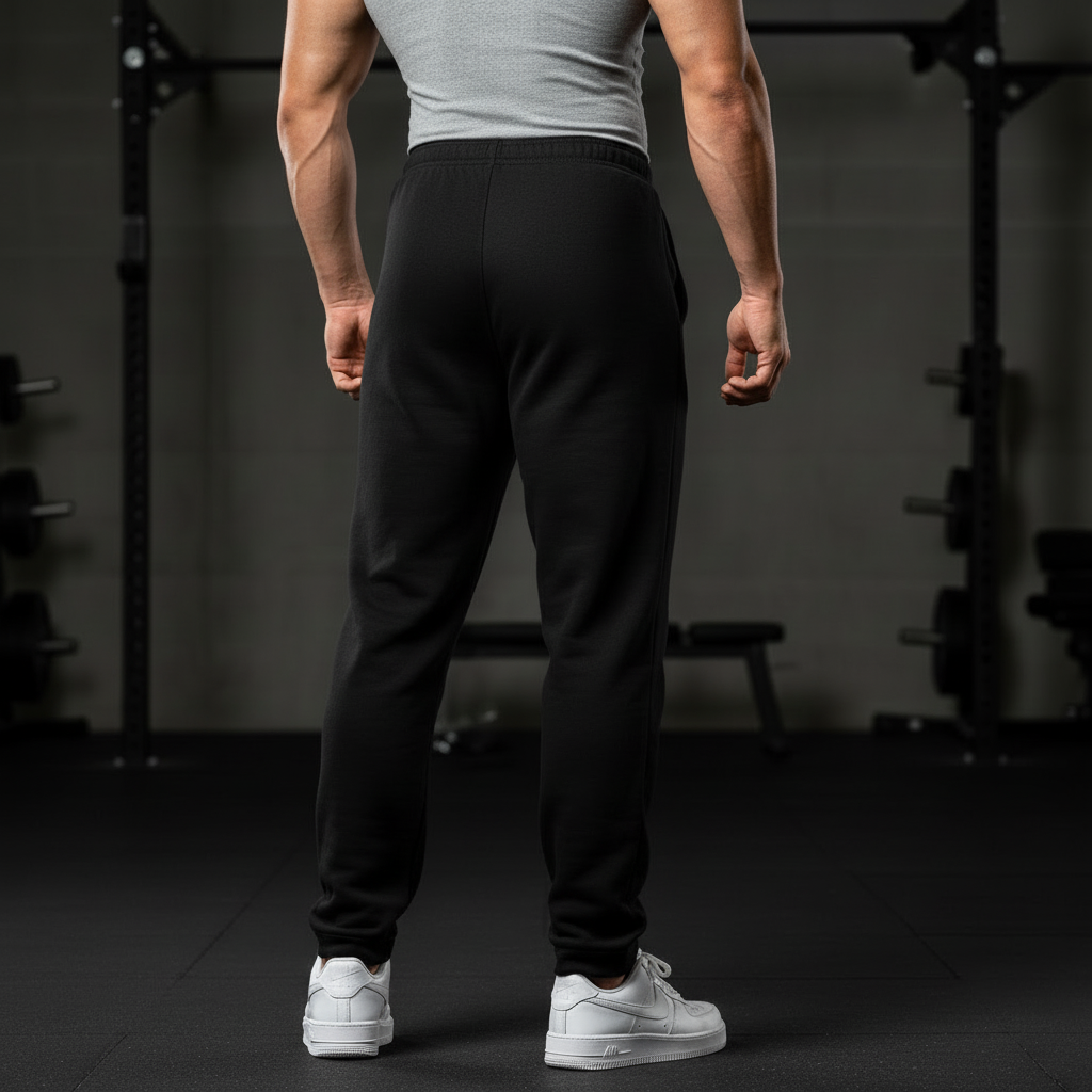 Contrast-Stitched Fleece Sweatpants