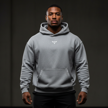 Snow Washed Loose Cotton Hoodie