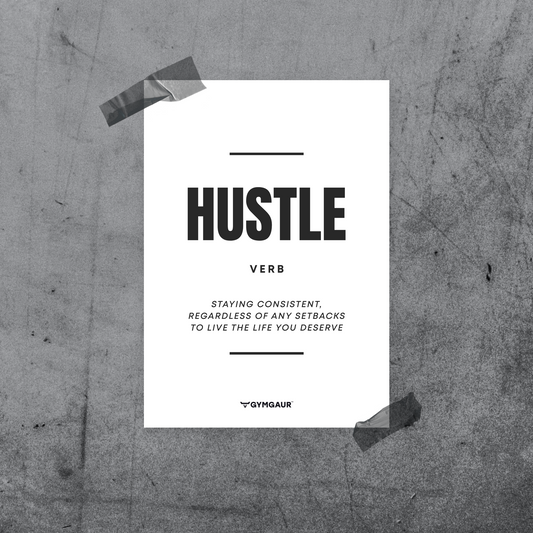 Gym Motivation Wall Art: 'Hustle' by GymGaur