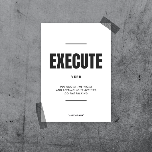 Gym Motivation Wall Art: 'Execute' by GymGaur