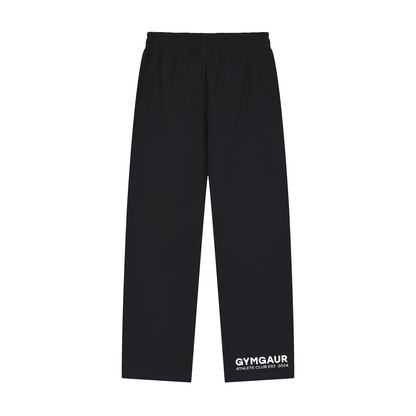 Solid Color Straight-Leg Sweatpants