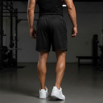 Varsity Mesh Drawstring Shorts