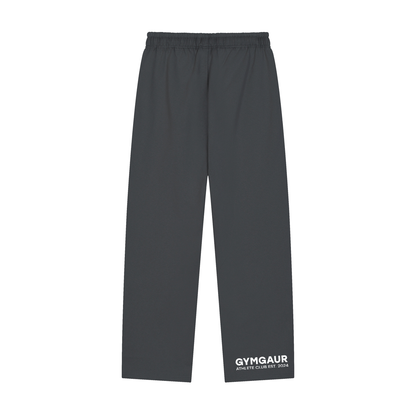 Solid Color Straight-Leg Sweatpants